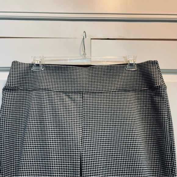 Nine West XXLL Bootcut Black White Wide Elastic Waistband Pull On Knit Pants - Picture 2 of 10